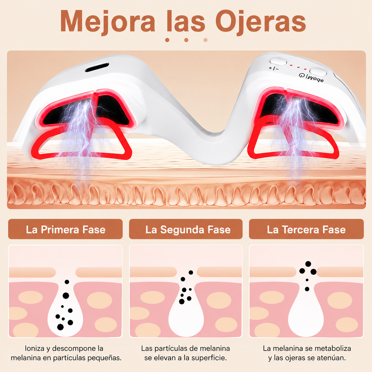 Gafas de Masaje para Ojos con Luz Roja